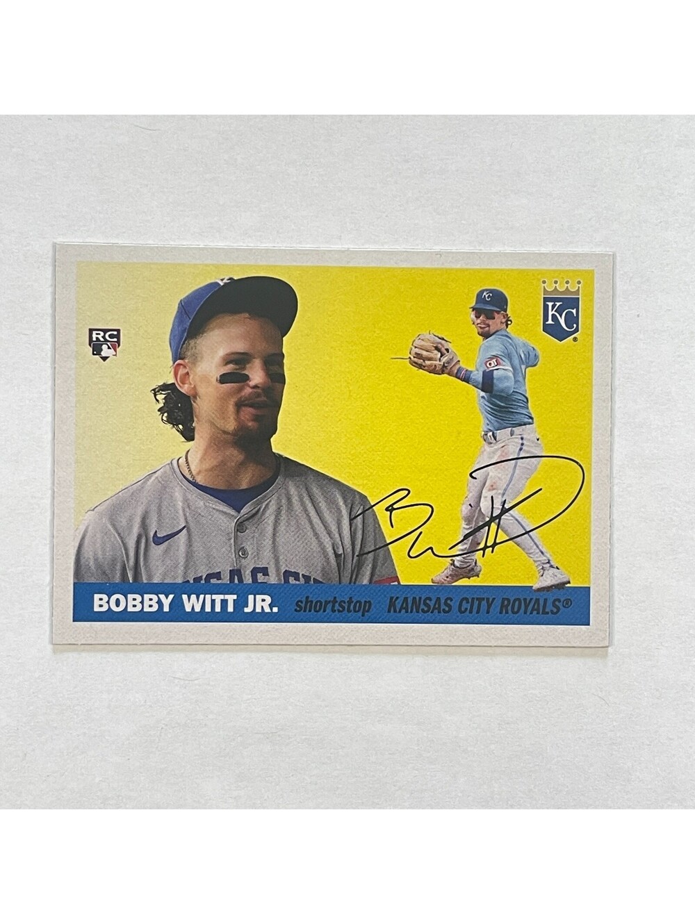 2025 Topps Heritage 25th Anniversary #H25-4-BW Bobby Witt Jr. Rookie Royals Card